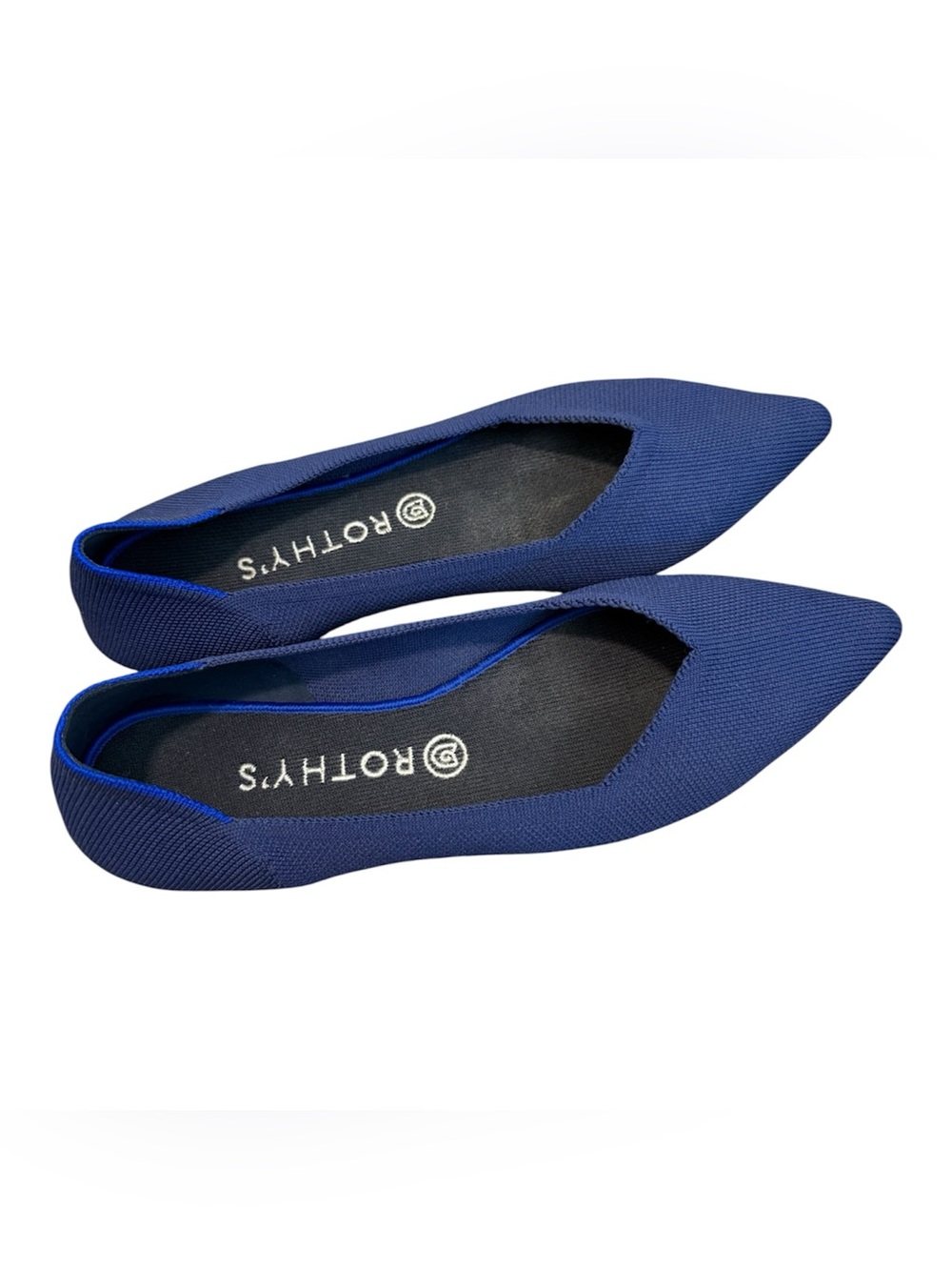 Rothy's Navy Pointed Toe Flat - Picture 2 of 3